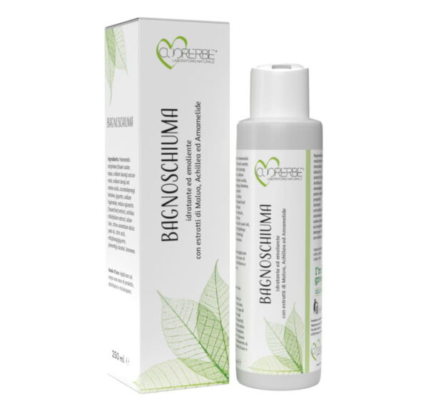 Bagnoschiuma idratante ed emolliente con malva e achillea