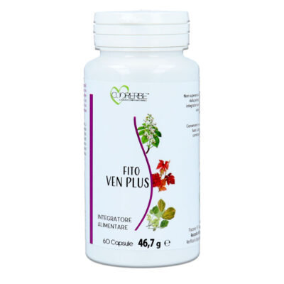 Fito Ven Plus - Integratore con Amamelide, Rusco, Centella, Vite rossa e Rosa canina - Flacone