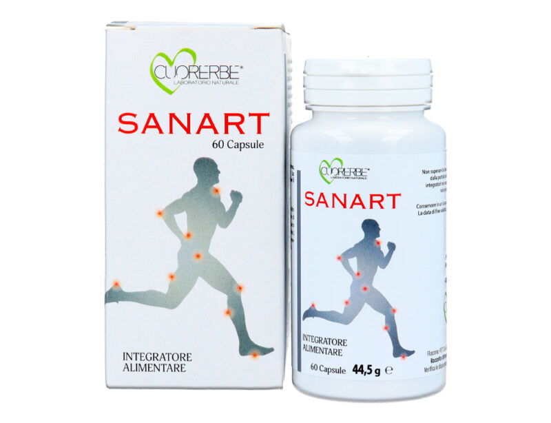 SANART - Integratore alimentare a base di glucosammina, condroitin solfato, boswellia e manganese - Confezione