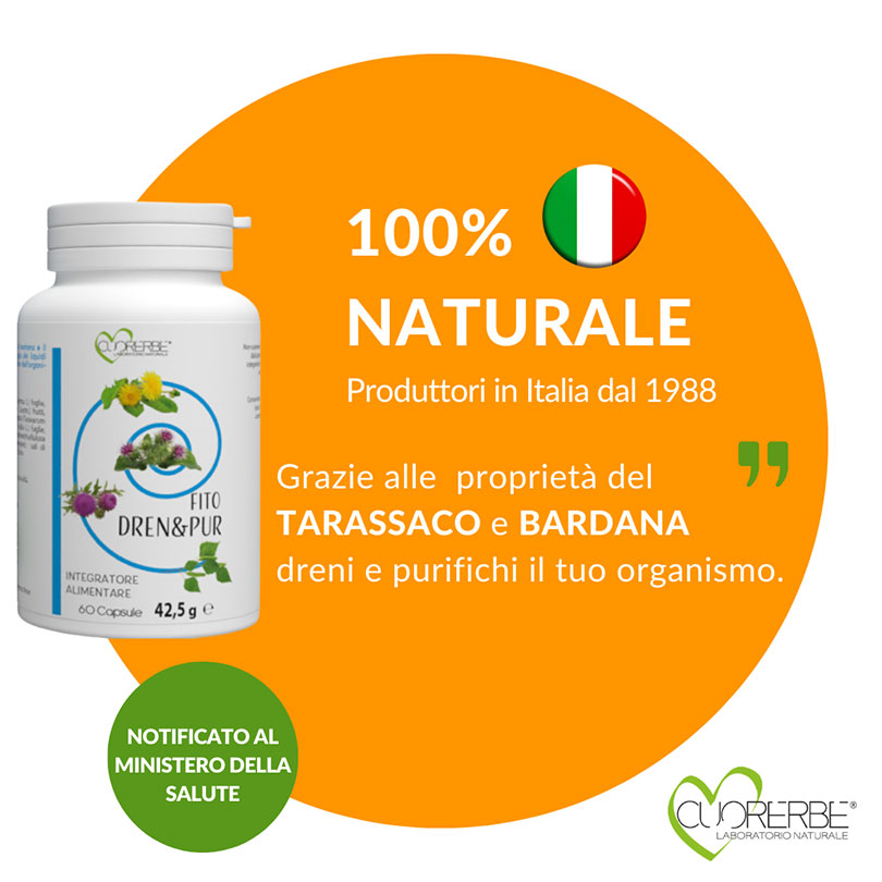 Fito Dren&Pur - Integratore 100% naturale per drenare e purificare il tuo organismo
