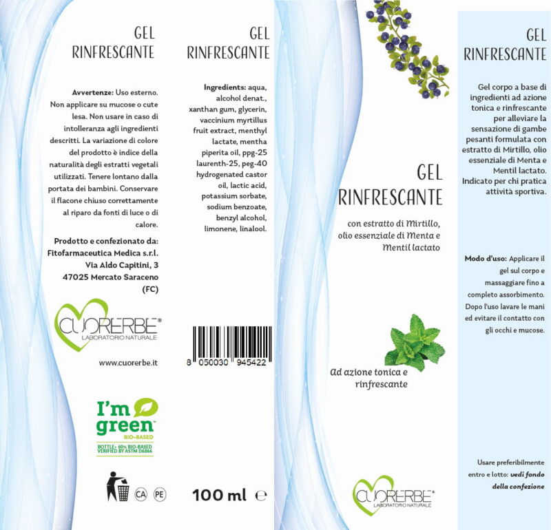 Gel rinfrescante astuccio