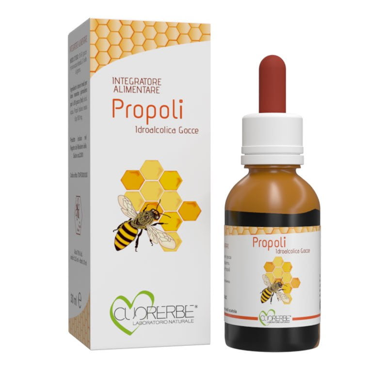 Estratto idroalcolico in gocce a base di Propoli, per favorire il benessere delle vie respiratorie.