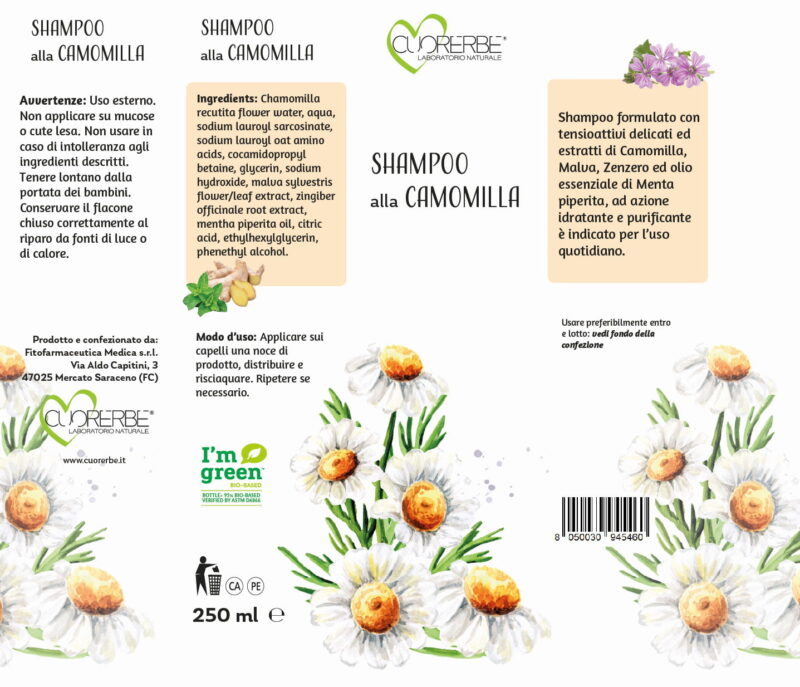 Shampo alla camomilla astuccio
