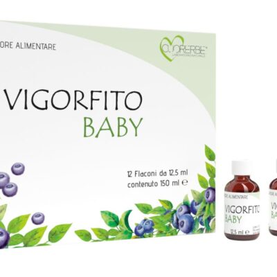 Vigorfito Baby - Integratore monodose composto da prodotti naturali adatto a bambini sopra i 3 anni