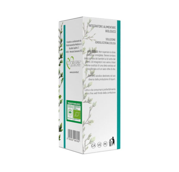 Gemmoderivato Crataegus Oxyacantha (Biancospino) - Giovani getti - retro - 100 ml