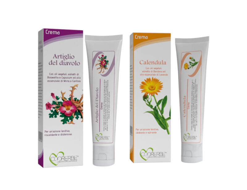 Box creme curative artiglio del diavolo + calendula prodotti