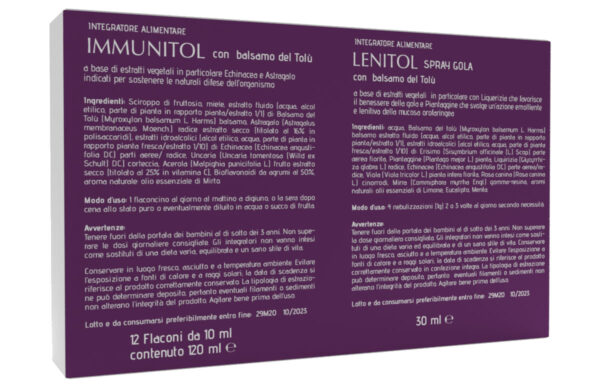 Box idee regalo Immunitol + Lenitol spray gola retro