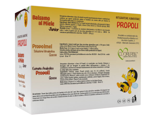 Box idee regalo propoli per bambini retro