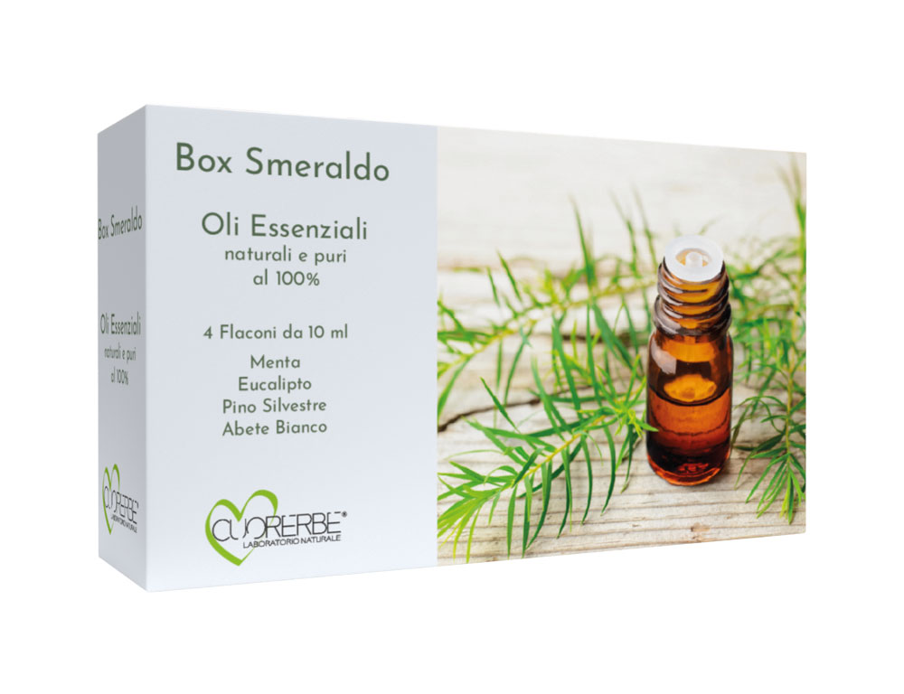 Box Smeraldo - Set di 4 Oli Essenziali da 10 ml