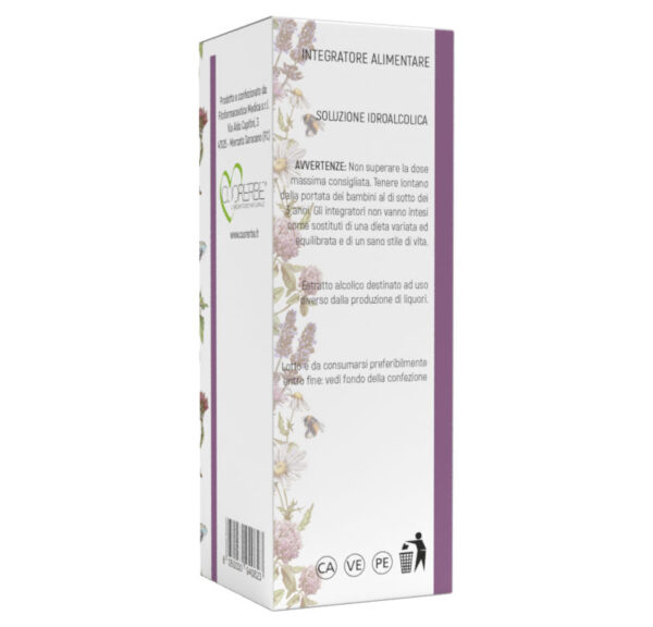 Soluzione idroalcolica da pianta secca di Perilla (Perilla frutescens L. foglie) 100 ml retro