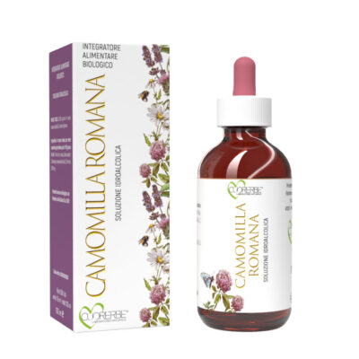 Soluzione idroalcolica biologica da pianta fresca di Camomilla romana (Anthemis Nobilis L. - parte aerea fiorita) 100 ml