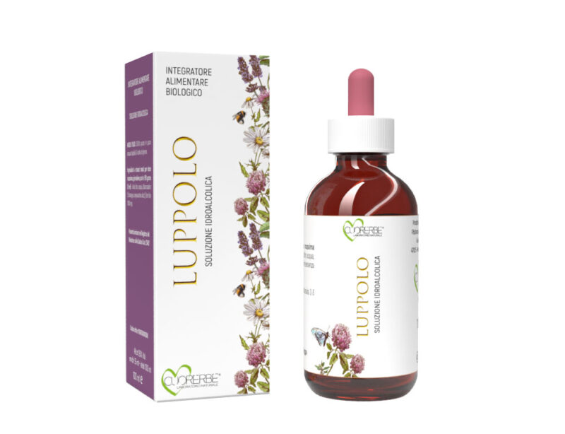 Soluzione idroalcolica biologica da pianta fresca di Luppolo (Humulus Lupulus L. - infiorescenza femminile) 100 ml