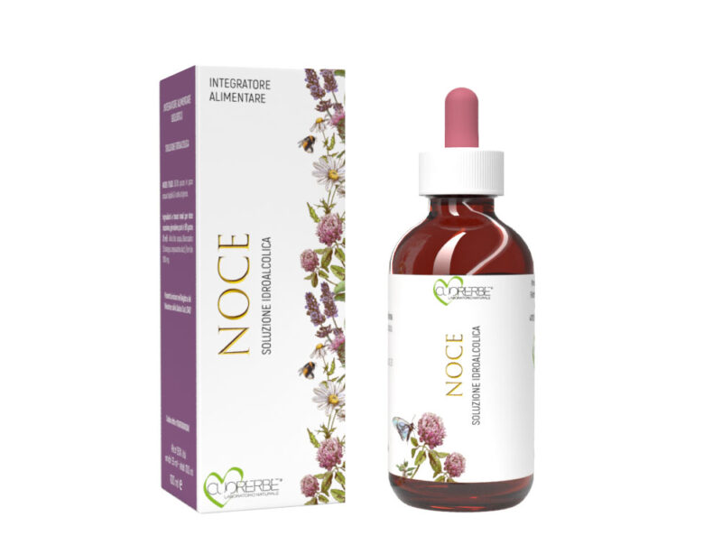 Soluzione idroalcolica da pianta secca di Noce (Juglans Regia L. - Mallo) 100 ml