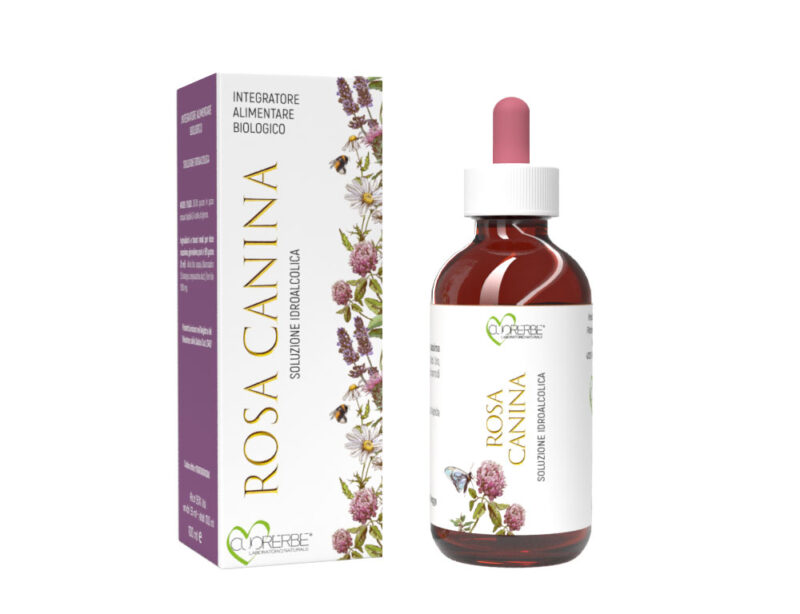 Soluzione idroalcolica biologica da pianta fresca di Rosa Canina (Rosa Canina L. - Cinorrodi) 100 ml