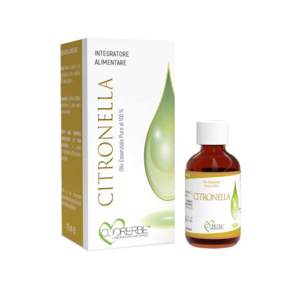 Olio Essenziale Puro di Citronella di 10 ml - Integratore alimentare