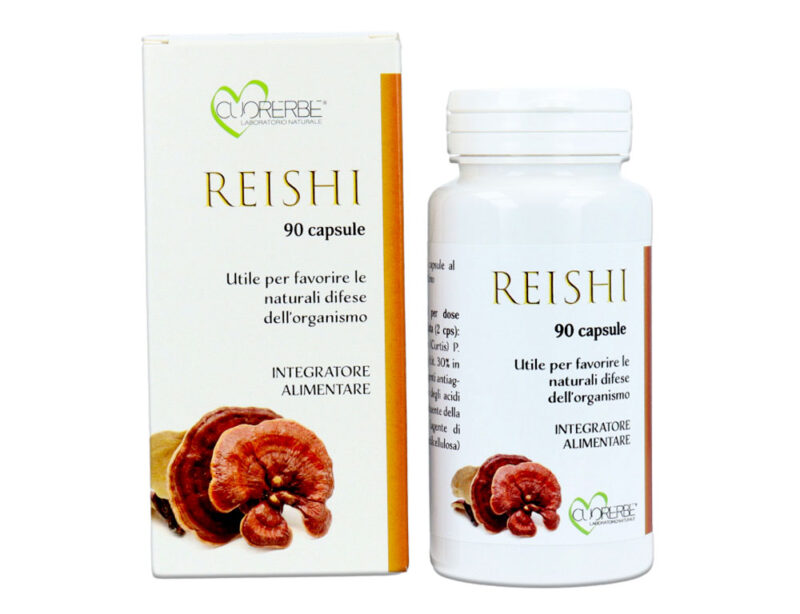 Integratore Reishi Cuorerbe con confezione