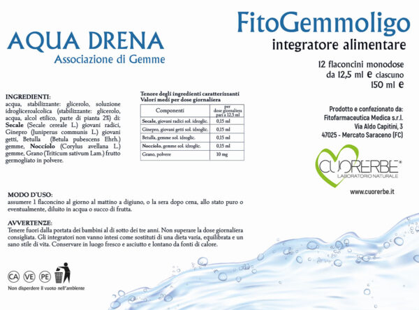 FitoGemmoligo Aqua Drena retro