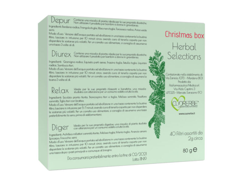 Christmas Box Tisane Biologiche certificate retro