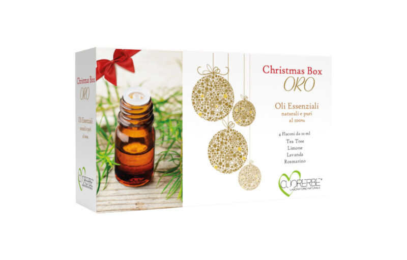 Christmas Box Oro - Set di 4 Oli Essenziali da 10 ml