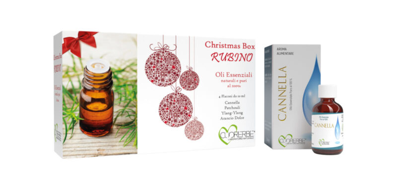 Christmas Box Rubino - Set di 4 Oli Essenziali da 10 ml completo