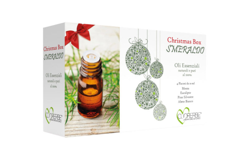 Christmas Box Smeraldo - Set di 4 Oli Essenziali da 10 ml Christmas Box Smeraldo - Set di 4 Oli Essenziali da 10 ml