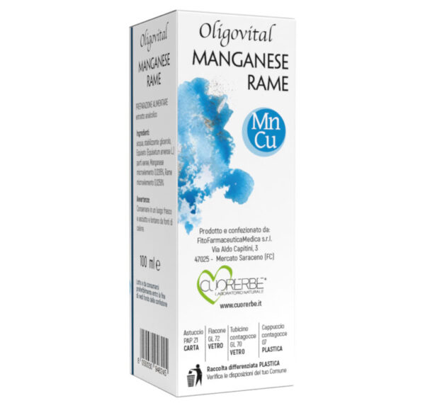 Oligoelemento Manganese/Rame - Estratto analcolico retro