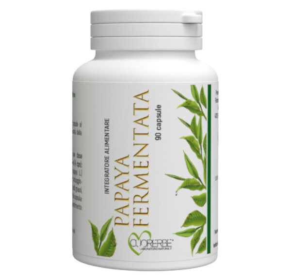 Integratore alimentare a base di Papaya Fermentata - 90 capsule - Flacone