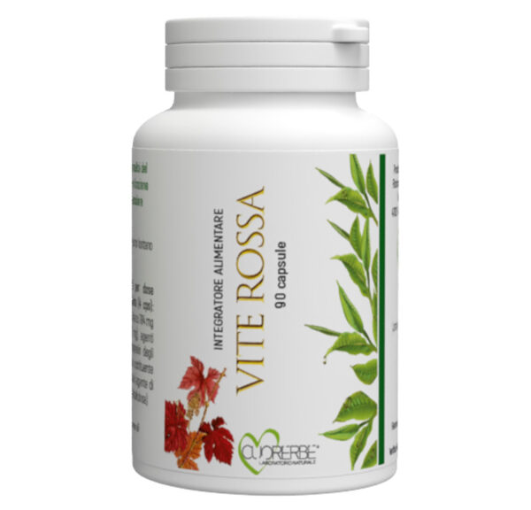 Integratore alimentare a base di Vite rossa - 90 capsule - Flacone