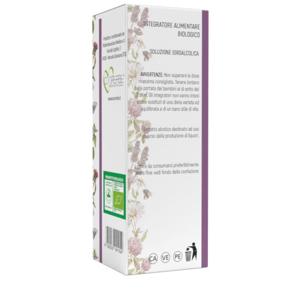 Soluzione idroalcolica da pianta fresca di Meliloto (Melilotus officinalis (L.) Lam.) 100 ml retro
