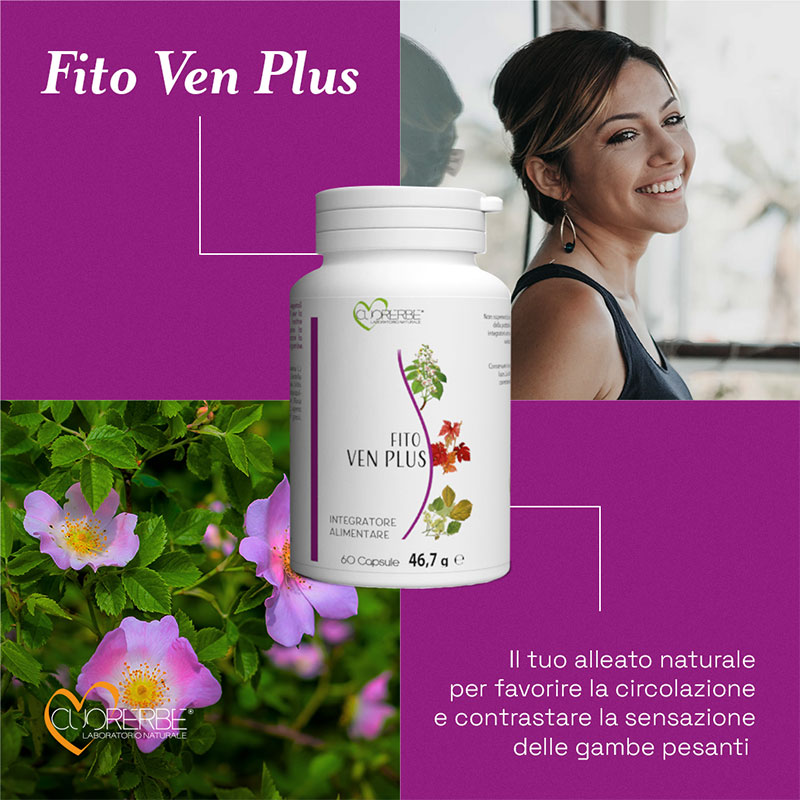 Integratore Fito Ven Plus - Naturale alleato per favorire la circolazione e contrastare le gambe pesanti