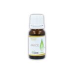 Olio essenziale puro di Anice Cuorerbe Boccetta di Olio essenziale puro di Anice Cuorerbe su sfondo bianco