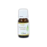 Boccetta di Olio essenziale puro di Arancio amaro Cuorerbe su sfondo bianco