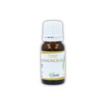 Olio essenziale puro di Lemongrass Cuorerbe Boccetta di Olio essenziale puro di Lemongrass Cuorerbe su sfondo bianco