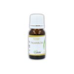 Olio essenziale puro di Palmarosa Cuorerbe Boccetta di Olio essenziale puro di Palmarosa Cuorerbe con confezione su sfondo bianco